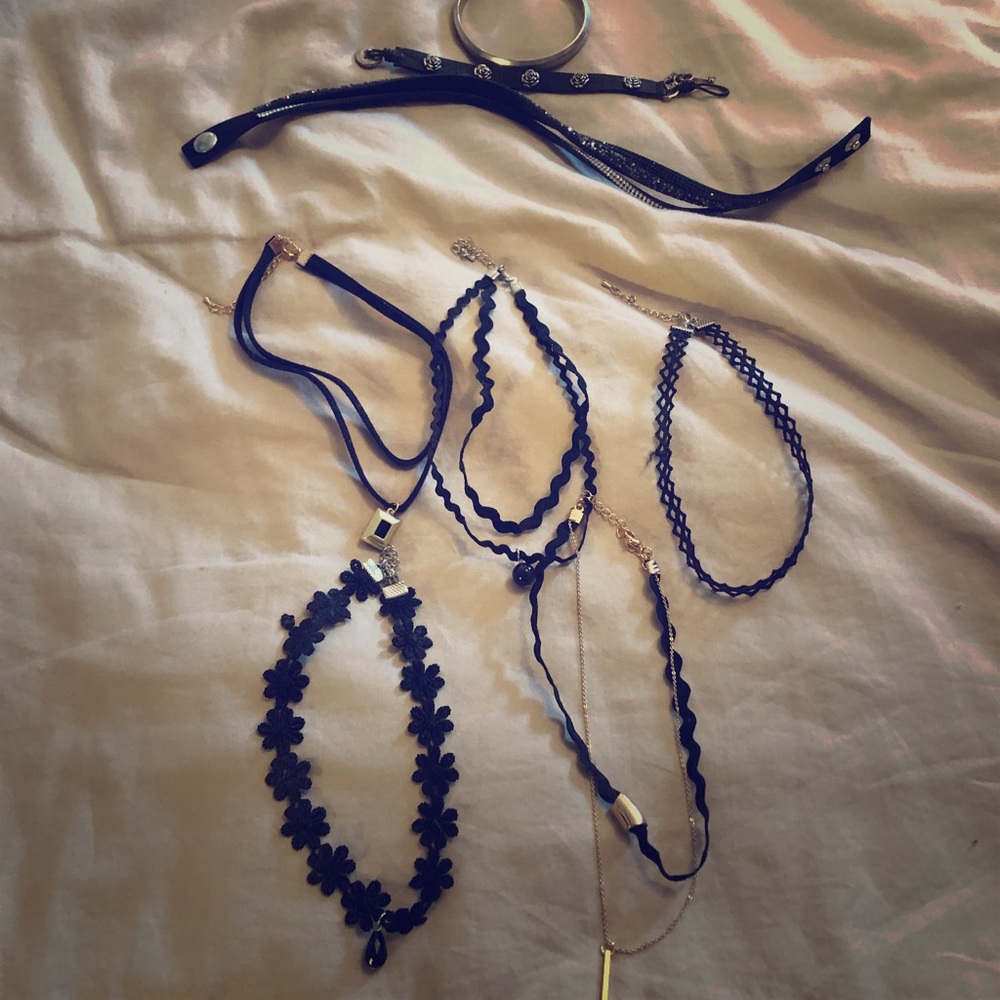 Bracelets and chokers